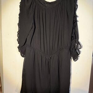 City Chic Black Pleated Romper size 18